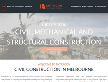Tablet Screenshot of entracon.com.au